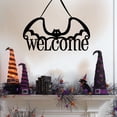 thumbnail image 2 of Halloween Pendaison Signe Non-Tissé Porte Effrayante Suspendu Prop Porte d'Entrée Décoration, 2 of 6