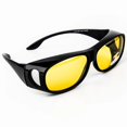thumbnail image 2 of Anti Glare Night Vision Glasses, Lightweight Polarized Wrap Around Sunglasses for Night Driving, Tinted Lenses with UV 400 Protection, Comfortable Fit Over Goggles for Men and Women, Dual Use Eyewear, 2 of 6