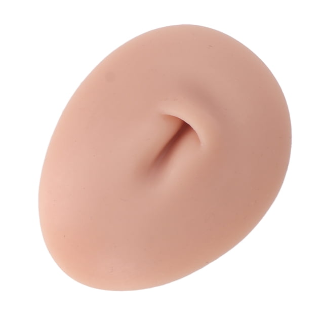 Silicone Navel Model, 3D Simulation Belly Button Model for Practice, Soft Silicone Belly Model for Jewelry Studs Display Acupuncture Teaching