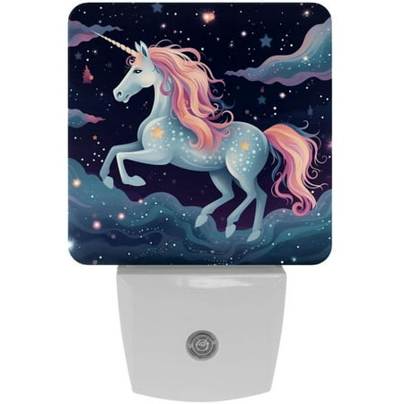 

Star Unicorns LED Square Night Lights - Energy Efficient and Sleek Design - for Bedroom or Living Room - Easy to Install - Dimmable and Remote Controlled