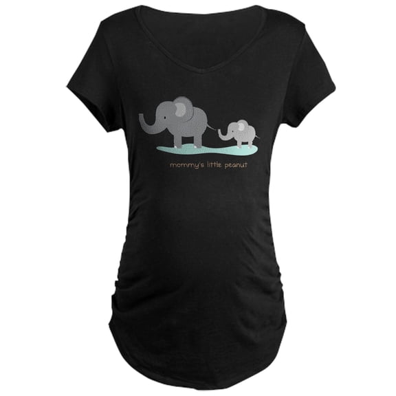CafePress - Mommy's Little Peanut - Maternity Dark T-Shirt