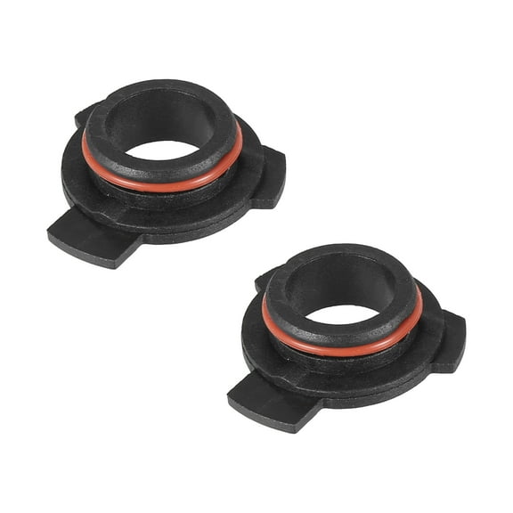 Unique Bargains 2pcs 9012 HIR2 LED Headlight Adapter Base Bulb Sockets Retainer Holder Universal for Car Auto Black