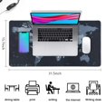 thumbnail image 5 of a Map Of the Gray World&nbsp;mousepad Gamingwaterproof,rubber+multispandexnon Slip Gaming Mouse PadDesk Pad for Office Home Game 31.5x15.7inches, 5 of 7