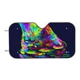 thumbnail image 7 of Balery Howling Wolf Windshield Sun Shade, Car Front Window Sunshade Cover ,Automotive Interior Portected Blocks Uv Rays For Car Pickup Truck Suv Accessories- Small, 7 of 7