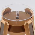 thumbnail image 3 of Vitrina coleccionable giratoria con soporte de exhibición giratoria con energía solar - Oro kusrkot Soporte giratorio para pantalla, 3 of 8