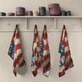 thumbnail image 2 of Vintage American USA Flag Tea Towels Set of 6 Flag Day Kitchen Dish Cloth with Hanging Loop, 18"x28"Lint-Free Absorbent Towel for Kitchen Drying Wiping and Cleaning, 2 of 7