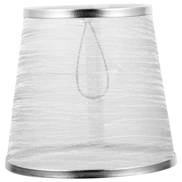 Miangastore Silver Cloth Lampshade for Wall Lamp Create Warm Atmosphere Durable and Fade Resistant 6.5 Inches