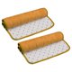 thumbnail image 1 of Memoria Espuma Baño Alfombra 2uds, 15.7" x 24" Coral Vellón Baño Ducha Alfombra Antideslizantes Lavables Alfombras para Cocina Baño Pisos - Marrón, 1 of 5