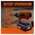 thumbnail image 2 of 2Pack LB2X4020 7.0Ah High Capacity Battery Replacement for Black and Decker 20V MAX Lithium Battery,Compatible with LBXR20 LBXR20-OPE LB20 LBX20 LBX4020 LB2X4020 LB2X4020-OPE Cordless Tools, 2 of 7