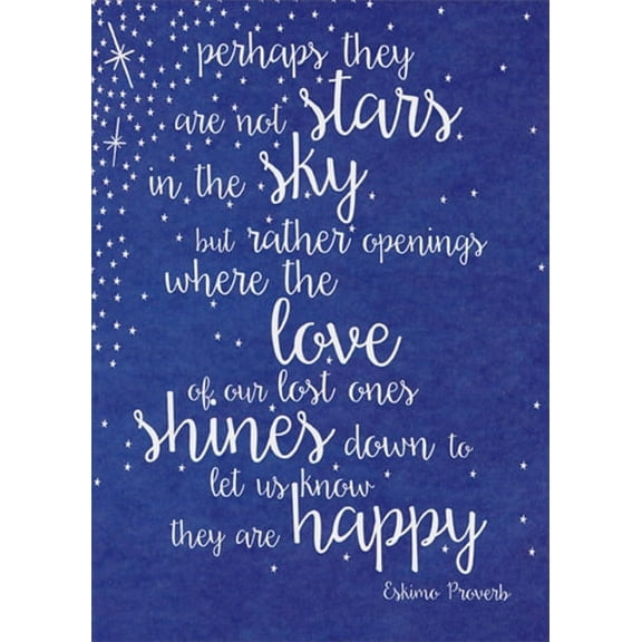 Tree-Free Greetings Eskimo Proverb Sympathy Card