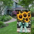 thumbnail image 5 of Heduofu Summer Sunflower Garden Flag Welcome Truck with Spring Flowers Farmhouse Holiday Outside Decorations Yard Flag 12x18in, 5 of 8