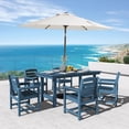 thumbnail image 5 of JUSTLET 6 PC Outdoor Patio Furniture Set, Patio Dining Sets, 5 Chairs and 1 Table, Navy Blue, 5 of 10