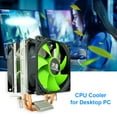 thumbnail image 3 of ventiladores de CPU Ventilador de refrigeración de CPU de escritorio 2 tubos de calor enfriador 3 pines PWM ordenador PC radiador FLhrweasw  El nuevo, 3 of 9