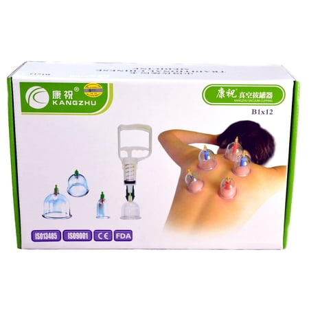 Kangzhu 12-Cup Biomagnetic Chinese Cupping Therapy Set