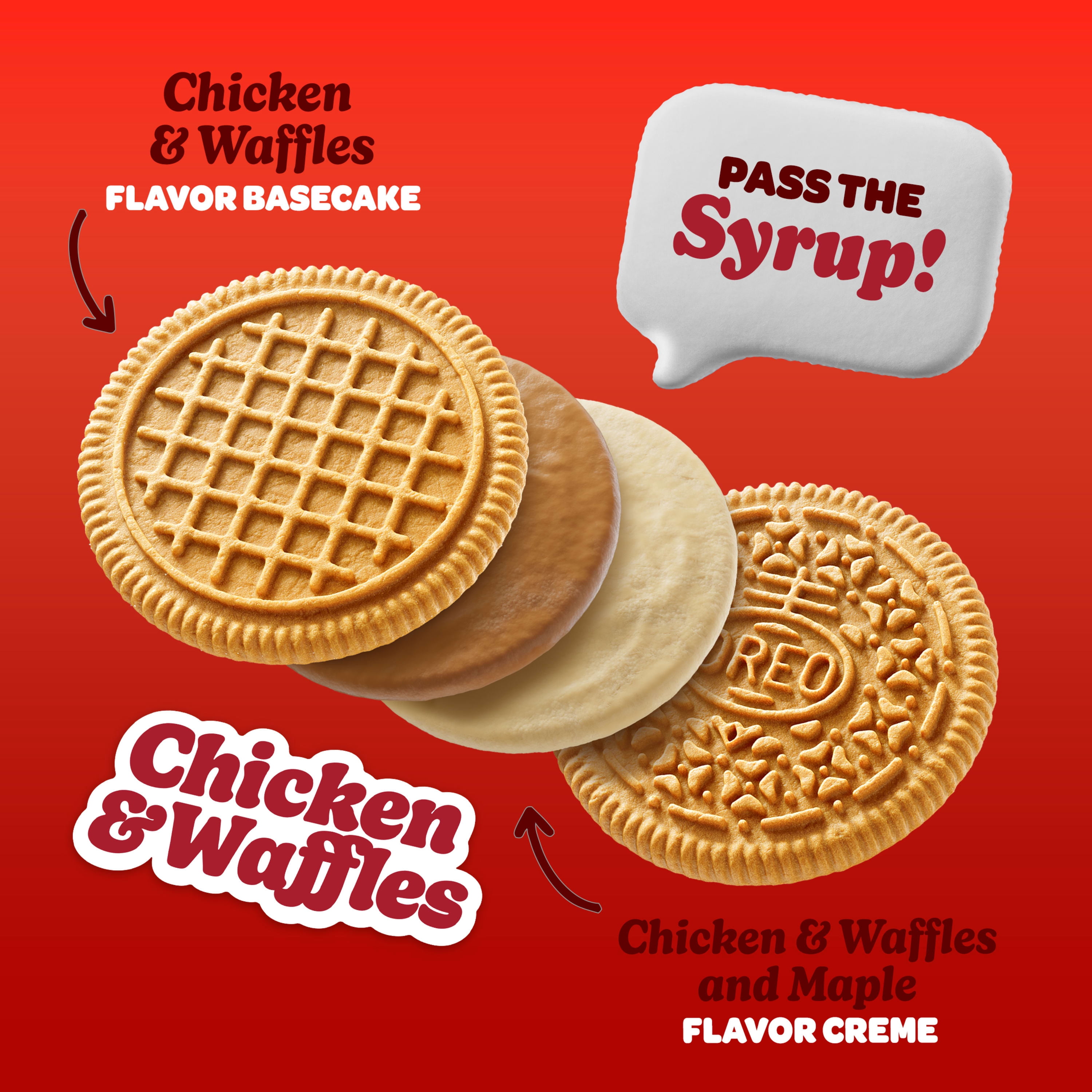 OREO Chicken and Waffles Sandwich Cookies, Limited Edition, 10.68 oz
