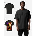 thumbnail image 3 of G West Mens Oversized Yellow Face Life Style Tee Black Size- XX-Large, 3 of 5