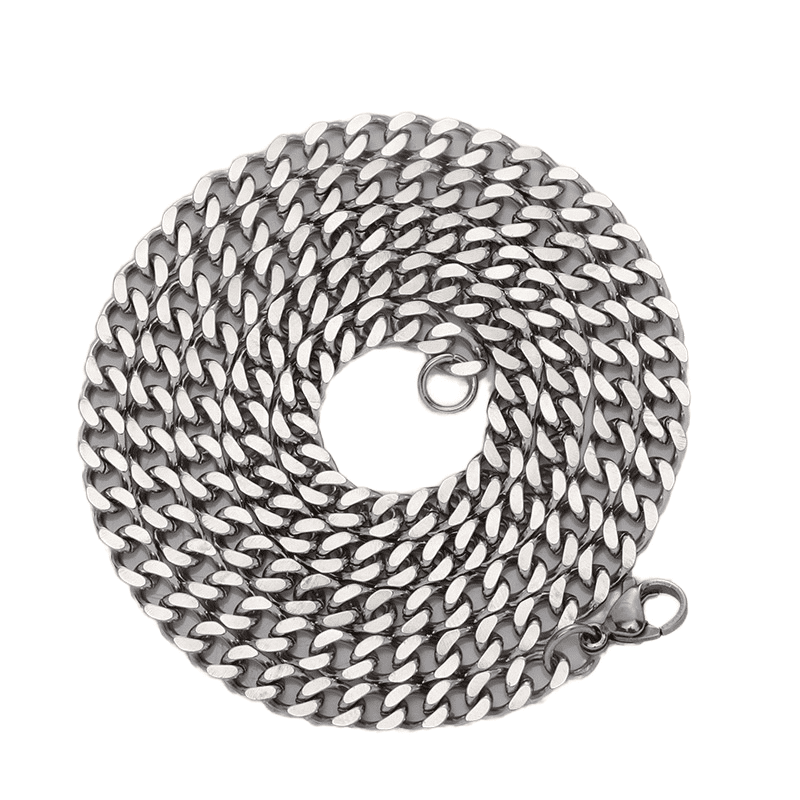 Havilah Women's Necklace 3mm 22 Inch Silver Stainless Steel Rope Chain Necklace Stainless Steel for Anniversary Trendy Fashion Accessories stylish jewellery