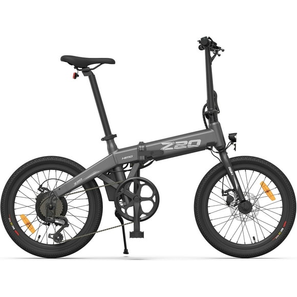 HIMO Z20 Folding E-bike - Grey, Range up to 80 KM, 6-Speed Shimano Transmission System, Removable 36V/10.5Ah Battery, 3 level pedal assist HD LCD Display