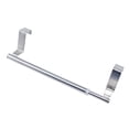 thumbnail image 1 of Stainless Steel Towel Rack Single Pole Towel Shelf Door Back Telescopic Rod Hanging Rack Cabinet Storage Rack Multi-purpose Hanger Silver, 1 of 8