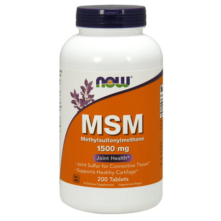 NOW Supplements, MSM (Methylsulfonylmethane)1500 mg, 200