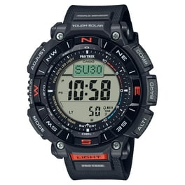 Casio Men's Solar Powered Triple Sensor White Pro Trek Watch