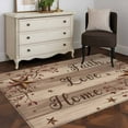 thumbnail image 3 of Area Rug for Living Room, Country Star Brown Non-Slip Indoor Large Carpet for Bedroom/Dining Room, Farmhouse Vintage Plants Wooden Washable Low-Profile Rectangle Floor Mat Runner Rugs - 2.7 x 5 Ft, 3 of 8