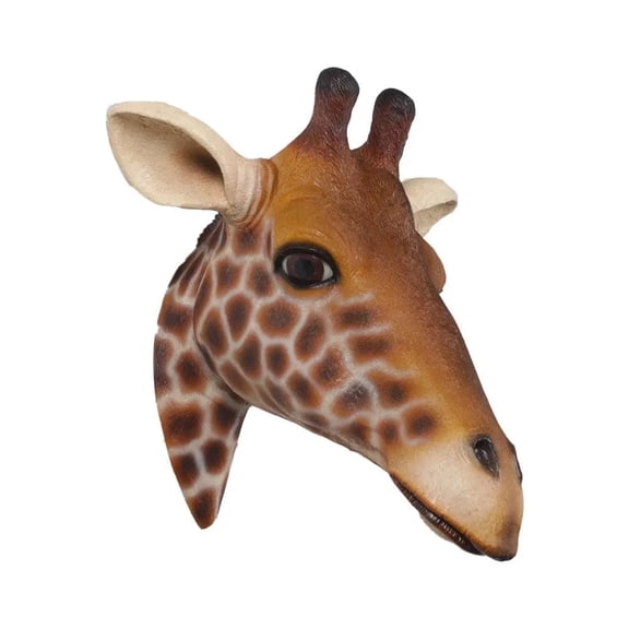 Small Giraffe Head Life Size Statue