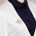 thumbnail image 2 of Unisex Airplane Brooch Badge Banquet Scarf Enamel Pin Charm Plane Lapel Pin Gift, 2 of 7