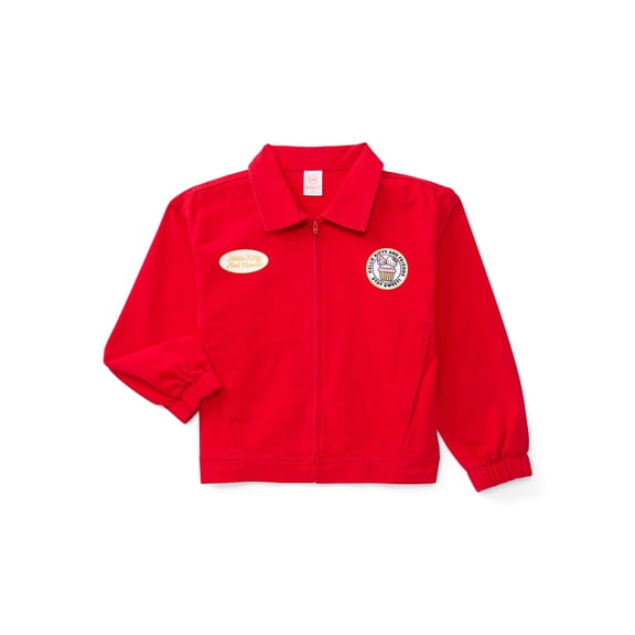 Wonder Nation Hello Kitty Girls Full Zip Twill Jacket, Sizes 4-16