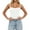 White, variant on Kureaily Women's Slim Fit Sleeveless Tank Top With Removable Padding Adjustable Strap Camisole For Layering And Casual Wear Womens Casual Tank