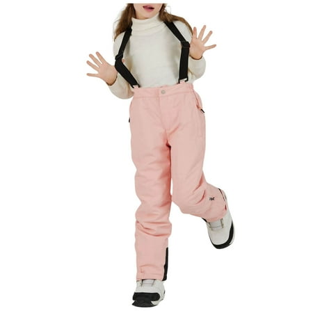 

IURTWGBWS 4t Snowsuit Boy Kids Snow Pants Winter Warm Skiing Snowboard Pants for Boys Girls