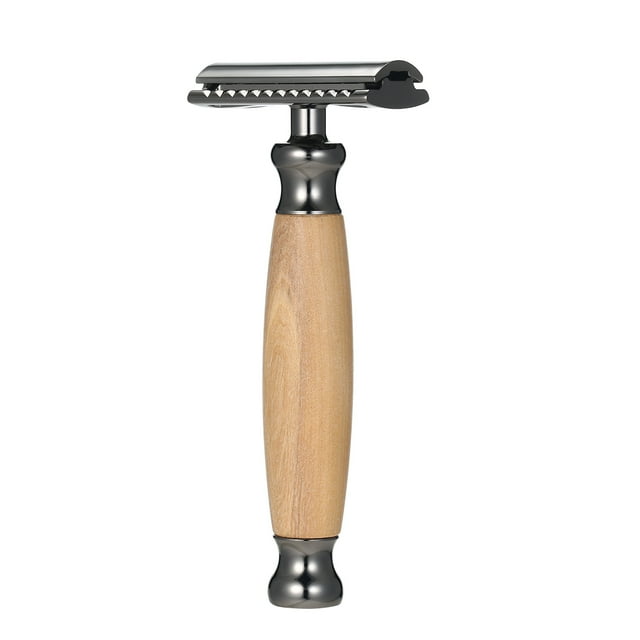 Amdohai DSR16 Rasoir Manuel à Double Tranchant Sécurité Métallique Razor Traditionnel pour Hommes Rasoir à Double Tranchant Barbe Razor