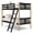 Black/Natural, variant on Storkcraft Caribou Twin over Twin Bunk Bed, Navy