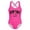 Hot Pink, variant on Kids Girls' UPF 50+ Stretch Crisscross Back 1 Piece Swimsuit Green Bathing For Girls Summer Beach Pool 9-10 Years