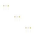 thumbnail image 4 of Cateissary 100 Uds. Brochetas desechables creativas fruta bambú aperitivo cóctel palillos de Buffet sándwich fiesta 12cm Tricolor Type1 NO1, 4 of 6