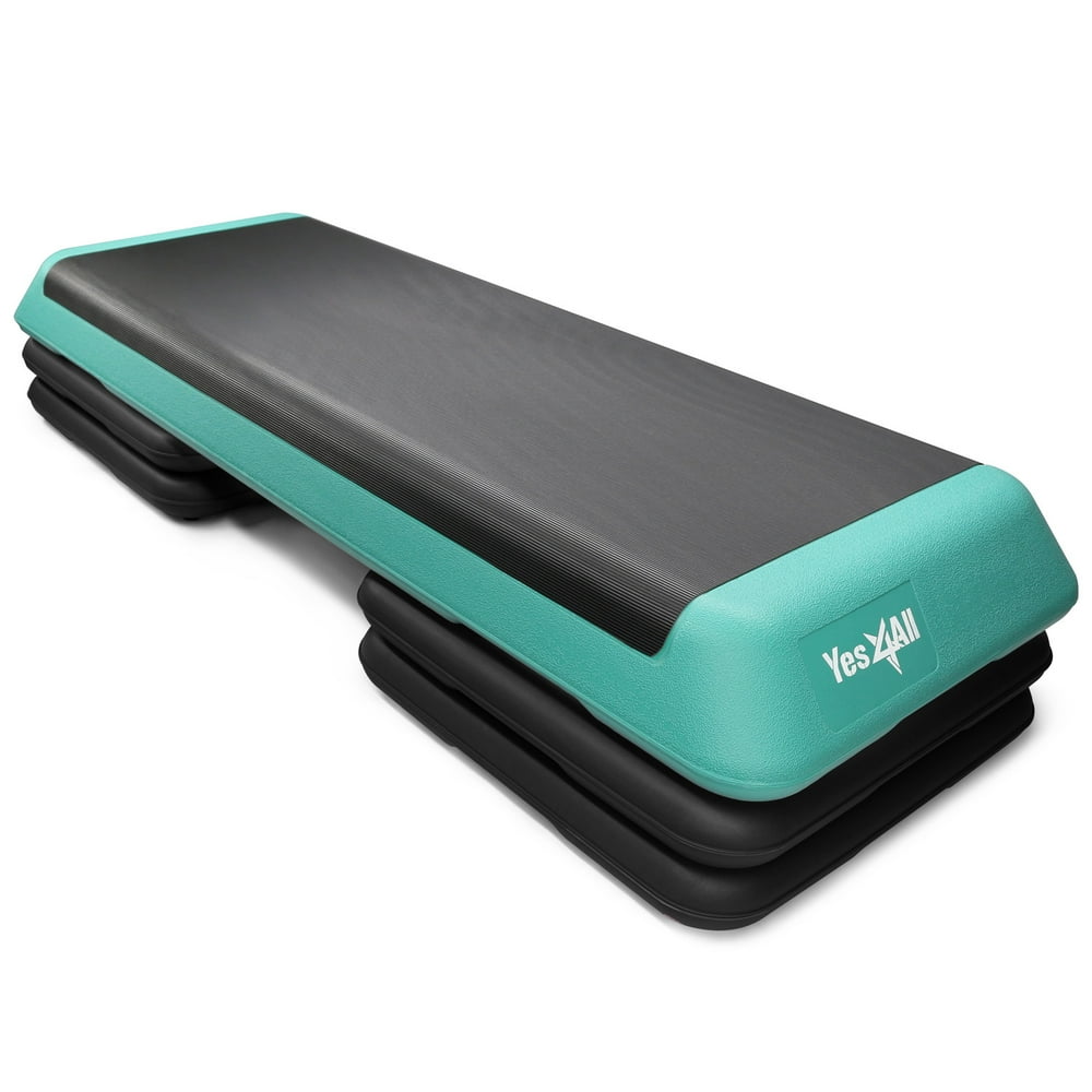 Yes4All Adjustable Aerobic Step Platform 40 Inch With 4 Risers ...