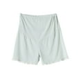 thumbnail image 4 of Ohufall Womens Maternity Lounge Shorts Soft Comfy Elastic High Waist Bottom Shorts Summer Solid Color Casual Over the Belly Pajama Short Pants for Pregnant Women, 4 of 4