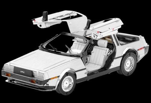 delorean metal earth