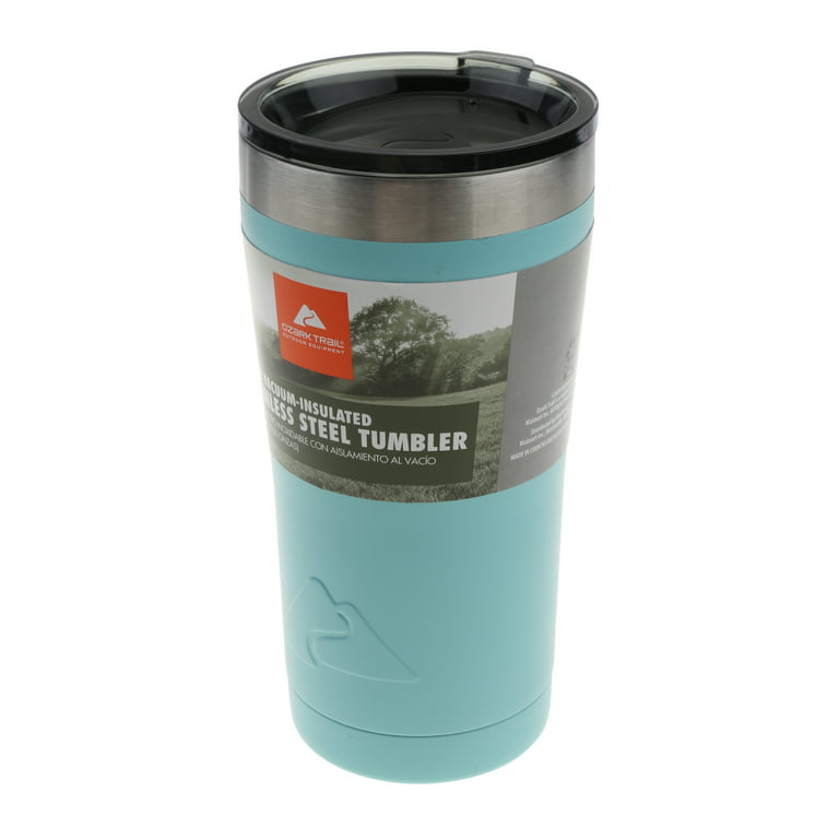 Ozark Trail 2 Pack Stainless Steel Vacuum Tumblers, 20oz, Hot Pink and Mint  - Walmart.com