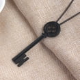 thumbnail image 2 of Halloween Metal Key Skeleton Props Neil Gaiman Black Treasure Chest Key Necklace, 2 of 6