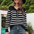 thumbnail image 3 of Vedolay Women's Fall Pullover Sweaters Casual Crew Neck Long Sleeve Lightweight Tops,Black S, 3 of 4