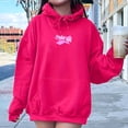 thumbnail image 4 of Sudadera con capucha y cordón para mujer, sudadera con cordón, tops casuales para mujer L, 4 of 9