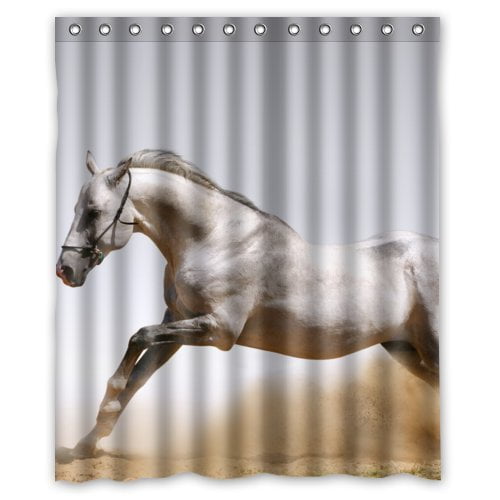 MOHome Horse Shower Curtain Waterproof Polyester Fabric Shower Curtain