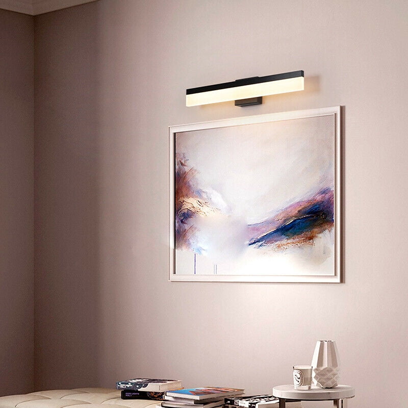 Applique Murale LED Bois - Luminaire Salle De Bain, Miroir Maquillage - Style Nordique, Lumière Chaude 3000K
