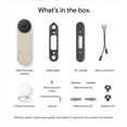 thumbnail image 6 of Google Nest Doorbell (Wired, 3rd Gen) - Video Doorbell Camera with 2K Video - Works with Google Home - With Gemini - Linen, 6 of 16