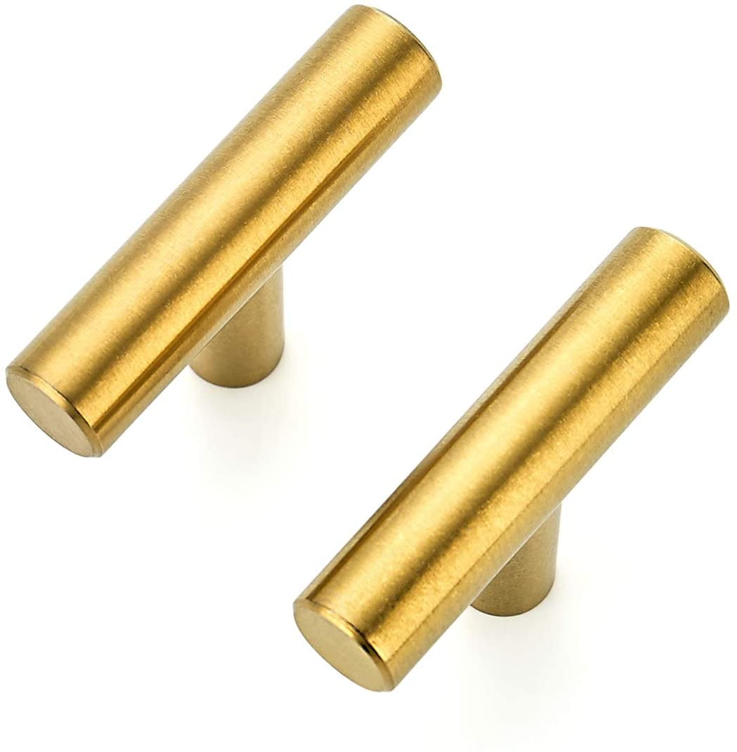 Zoizocp 30 Pack 2 inch Pulls Brushed Brass Stainless Steel