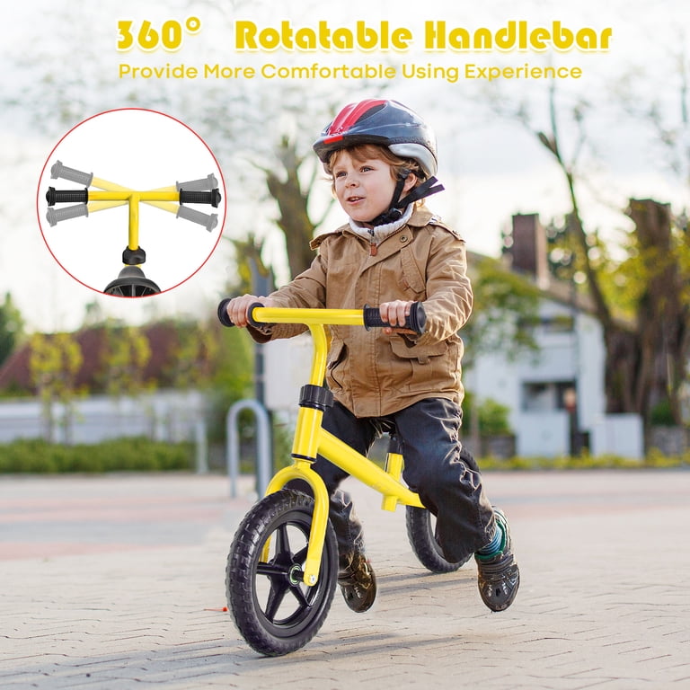 Costway Kids Balance Bike No Pedal Training Bicycle w/Adjustable