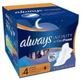 thumbnail image 4 of Always Infinity Maxi Pads With Avec FlexFoam Overnight 14 ea (Pack of 4), 4 of 11