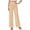 Beige, variant on Lmnyox Wide Leg Dressy Pants for Women Fall Fashion Button Trousers Business Work Lounge Pants with Pocket