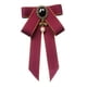 thumbnail image 1 of Broche de pajarita, corbata de lazo preatada, broche de corbata a la moda para mujer, Pin Bowknot Rojo púrpura, 1 of 8